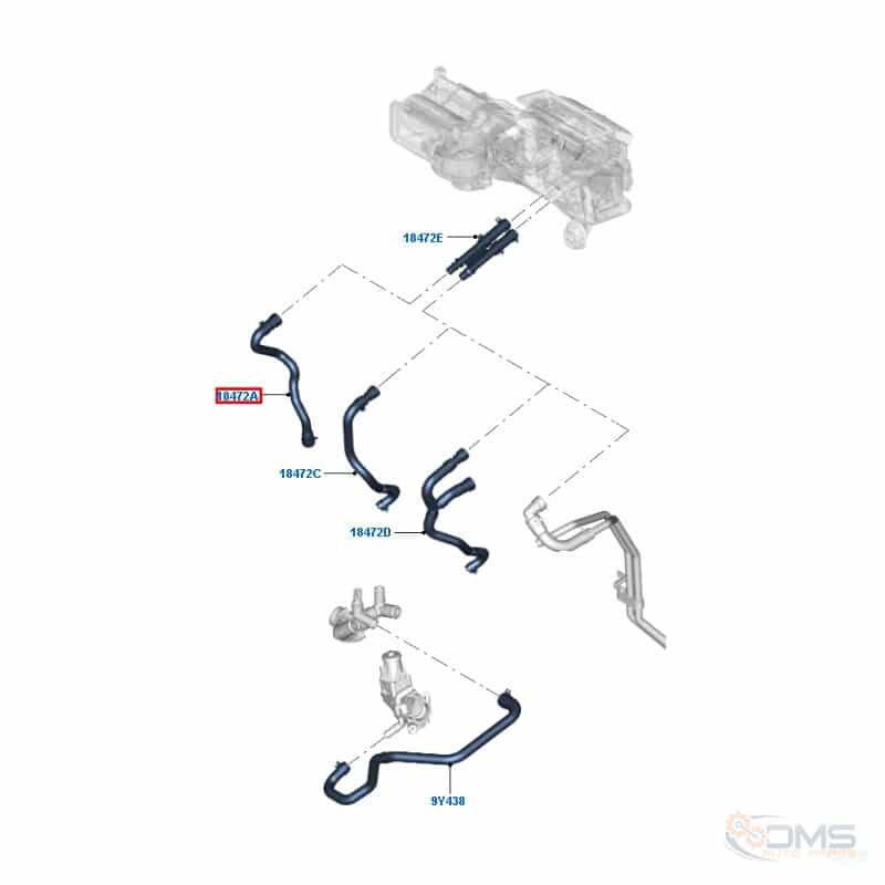 Heater Hose Pipe Transit/Custom | OMS Auto Parts
