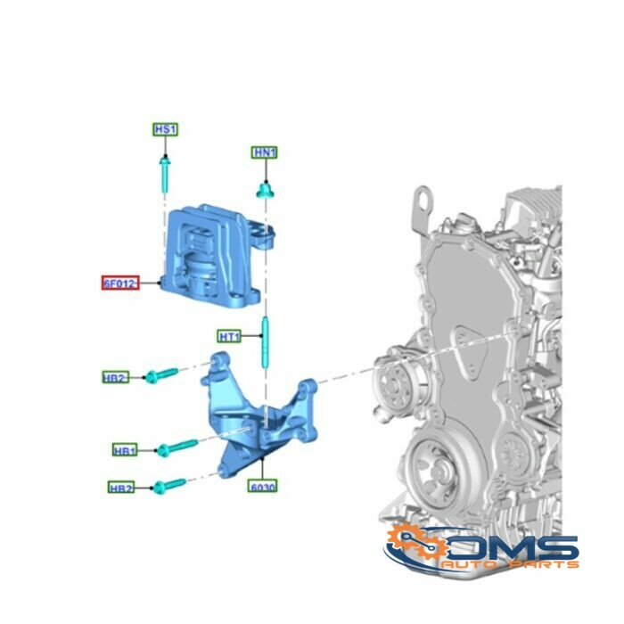 Ford Custom Engine Mount - Driver Side - Automatic Only 2611960, 2009954, 1935470, GK216F012CD, GK216F012CC, GK216F012CB