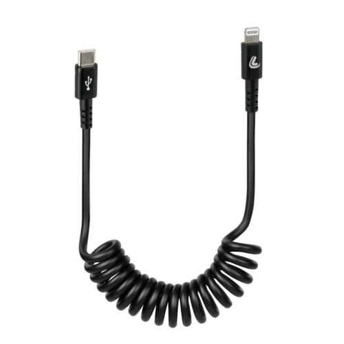 Apple 8 Pin Type-C Spring Cable - 100cm - Black - OMS Auto Parts