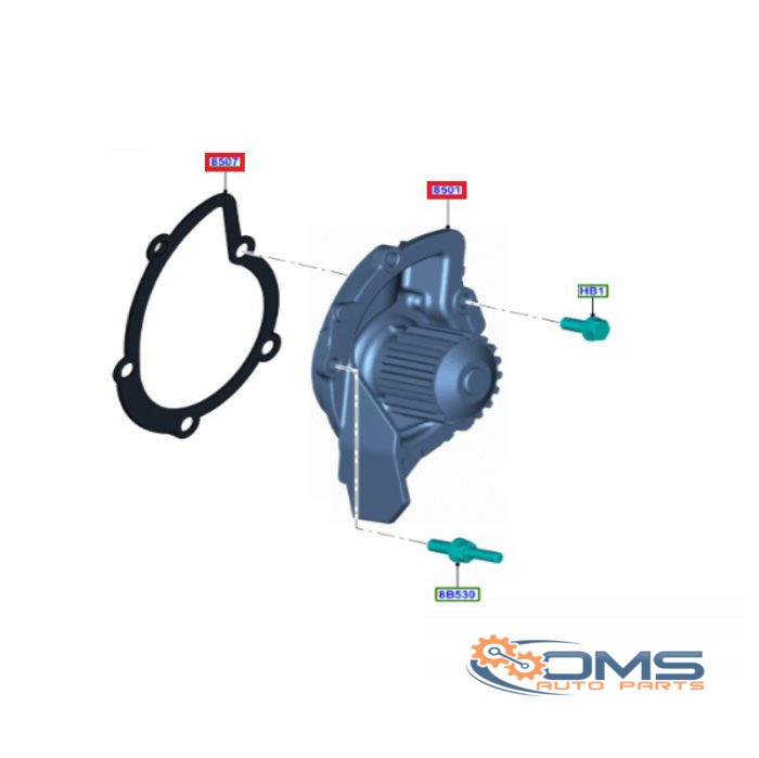 Ford Mondeo/C-Max/S-Max Water Pump 1727556, 9M5Q8591AA, OMS Auto Parts