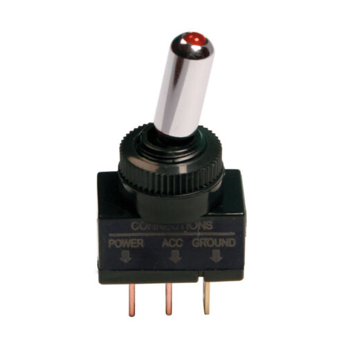 Racing-Type Aluminium Toggle Switch With Led Light - 12-24V - OMS Auto Parts