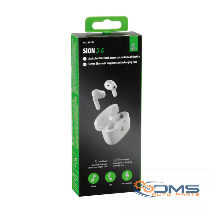 Sion 5.0, Wireless Stereo Bluetooth Earphones With Charging Case - OMS Auto Parts