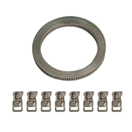 Coil-Set Hose-Band With 8 Clips - 300cm - OMS Auto Parts