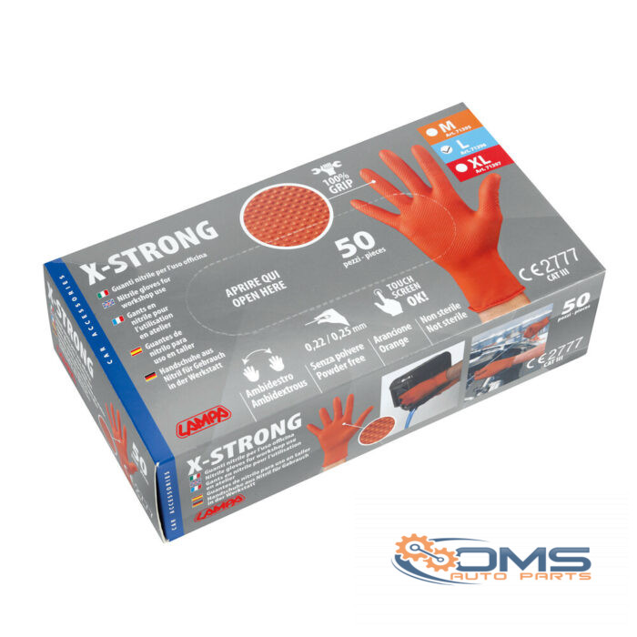 X-Strong, Nitrile Gloves - 50pcs - L - OMS Auto Parts